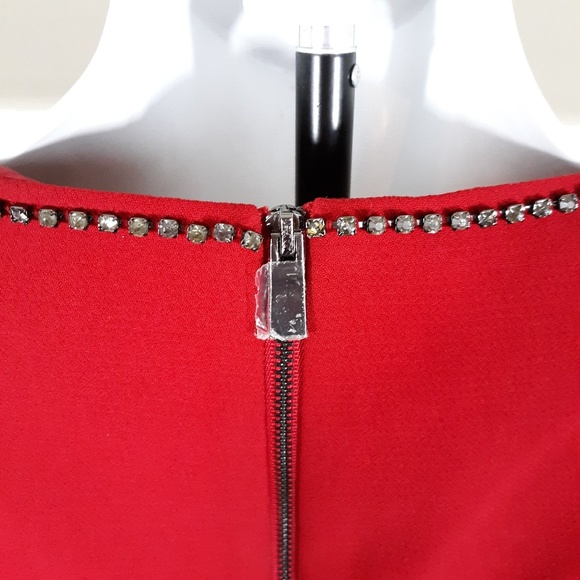 Vince Camuto Embellished Fit Flare Dress - Picture 2 of 8